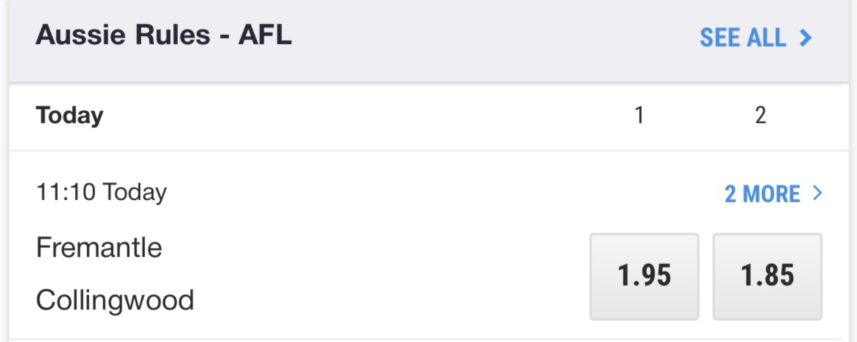 AU Ladbrokes AFL Betting