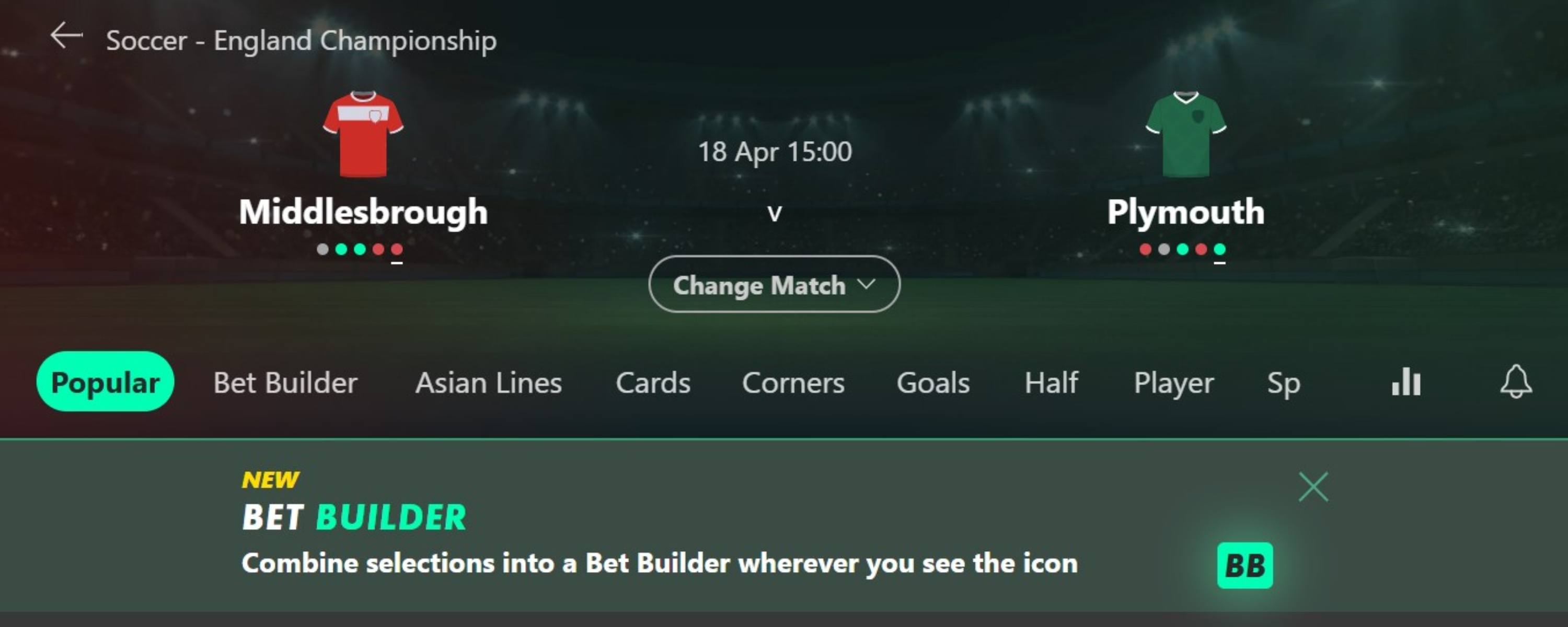 bet365 football betting
