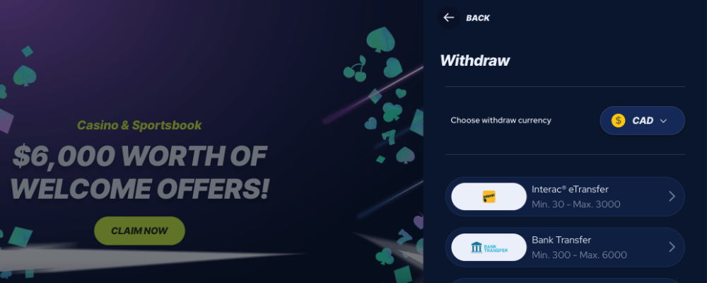BetBeast Withdraw Winnings