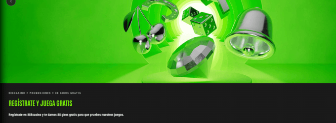 Imagen de Bonos sin depósito 88 giros gratis 888casino