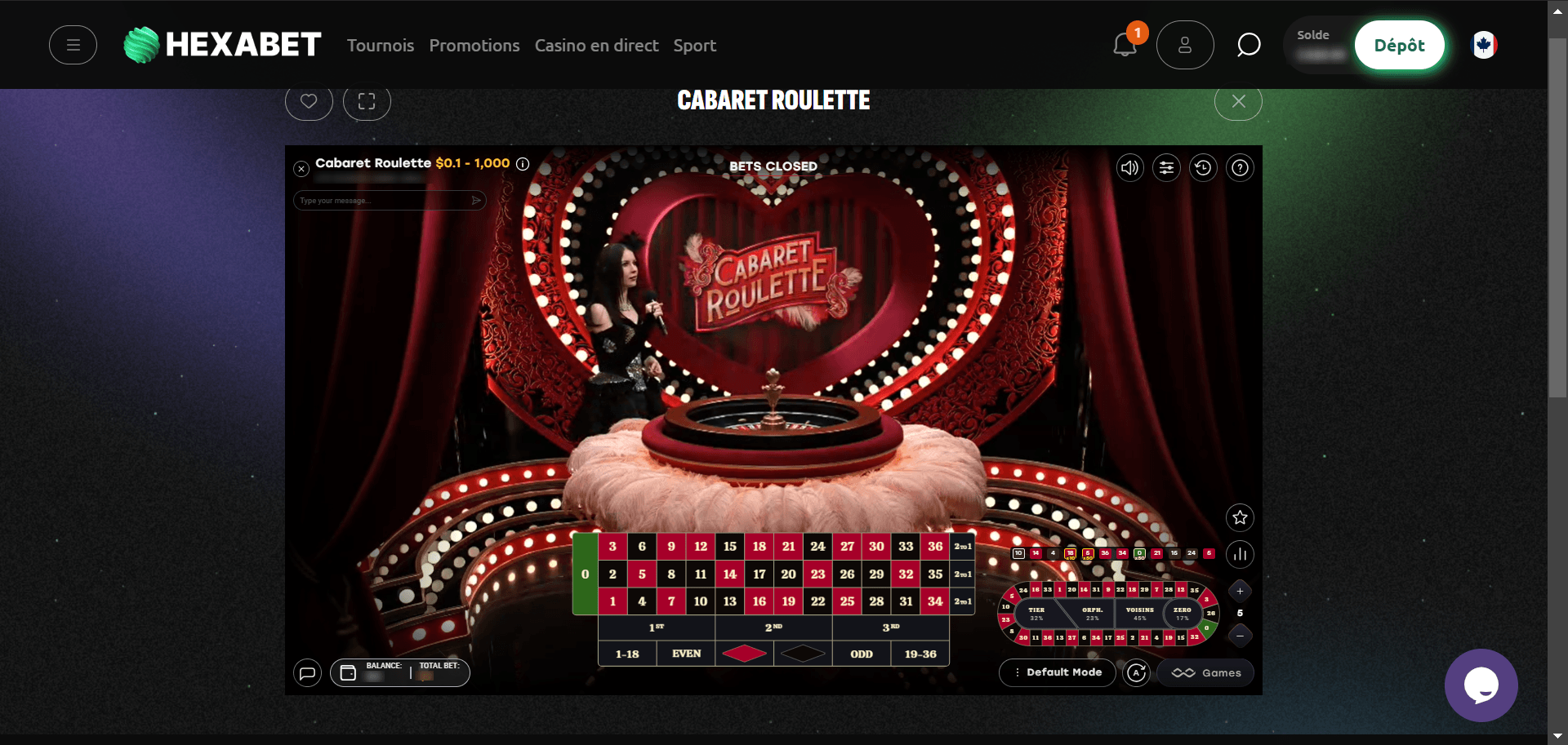 Hexabet Jeu Favori