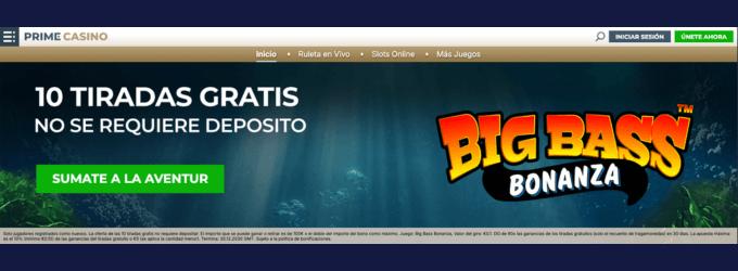 Imagen de Prime casino sin deposito