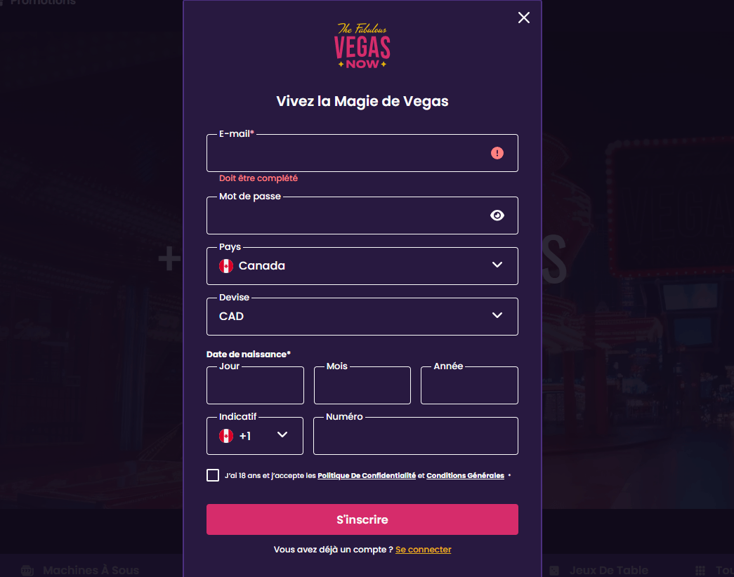 Vegas Now inscription