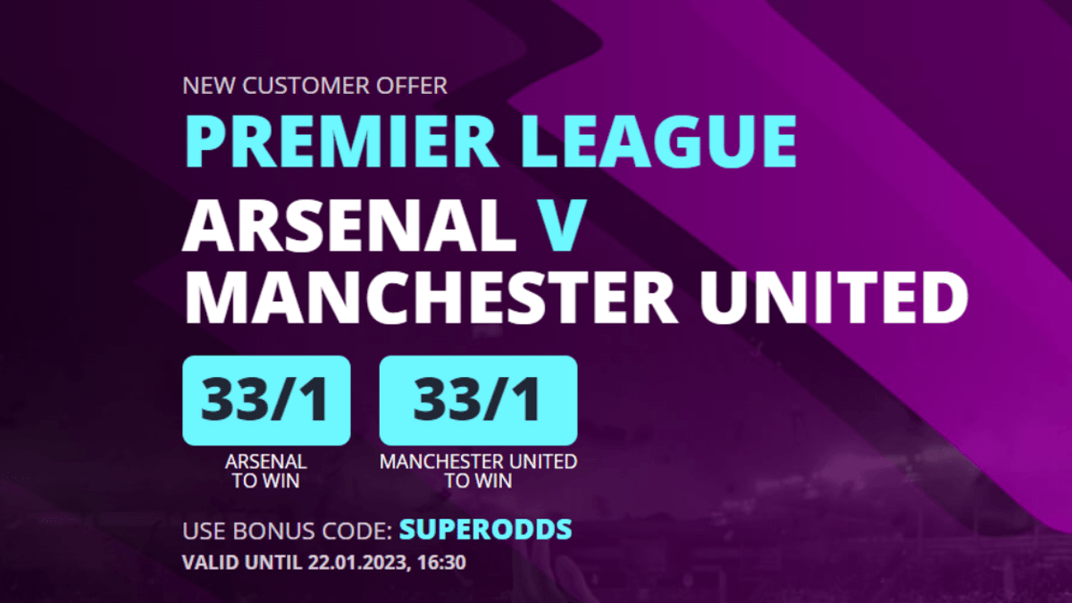 Arsenal vs Man Utd Odds: Back Either Team to Win at 33/1 with Novibet Arsenal vs Man Utd Odds: Back Either Team to Win at 33/1 with Novibet