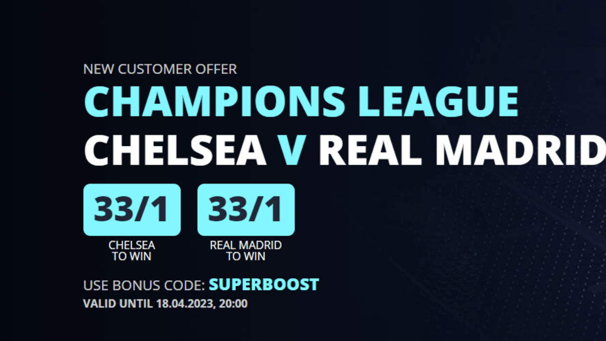 Chelsea vs Real Madrid Betting: Get 33/1 Odds For Either Team to Win Tonight with Novibet Chelsea vs Real Madrid Betting: Get 33/1 Odds For Either Team to Win Tonight with Novibet
