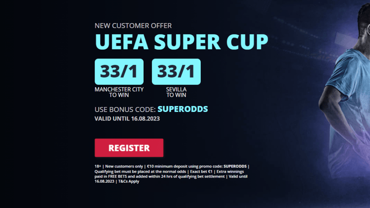 Manchester City vs Sevilla Betting: Get 33/1 Odds About Either Team Winning The Super Cup Manchester City vs Sevilla Betting: Get 33/1 Odds About Either Team Winning The Super Cup