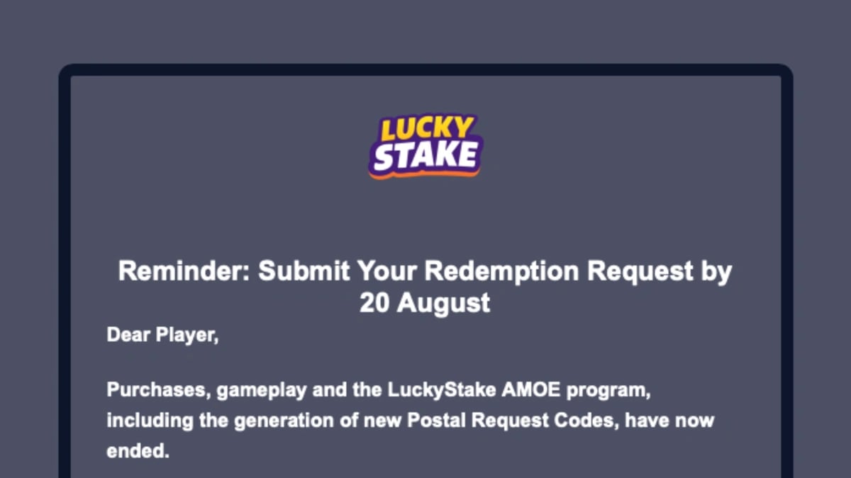 LuckyStake Sweepstakes Casino Shuts Down, Sets August 20 Redemption Deadline LuckyStake Sweepstakes Casino Shuts Down, Sets August 20 Redemption Deadline