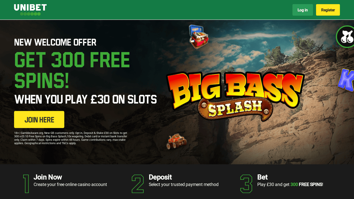 Unibet Casino Bonus Code: Get 300 Free Spins When You Stake £30 Unibet Casino Bonus Code: Get 300 Free Spins When You Stake £30