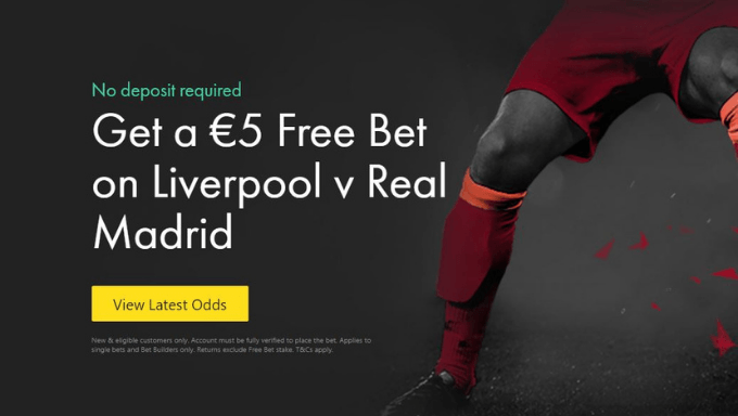 Champions League Final Betting: Claim a €5 Free Bet on Liverpool v Real Madrid Champions League Final Betting: Claim a €5 Free Bet on Liverpool v Real Madrid