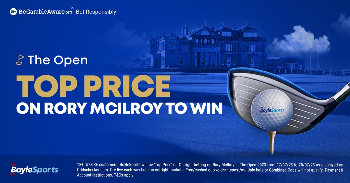 Open Championship Offers: BoyleSports Have £20 Free Bets + Best Price On McIlroy Open Championship Offers: BoyleSports Have £20 Free Bets + Best Price On McIlroy