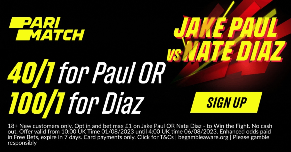Jake Paul v Nate Diaz Offer: Parimatch Have Huge Price Boosts For The Big Fight Jake Paul v Nate Diaz Offer: Parimatch Have Huge Price Boosts For The Big Fight