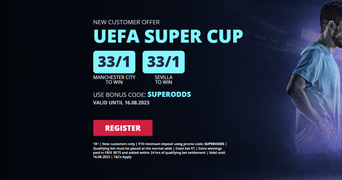 Manchester City vs Sevilla Betting: Get 33/1 Odds About Either Team Winning The Super Cup Manchester City vs Sevilla Betting: Get 33/1 Odds About Either Team Winning The Super Cup
