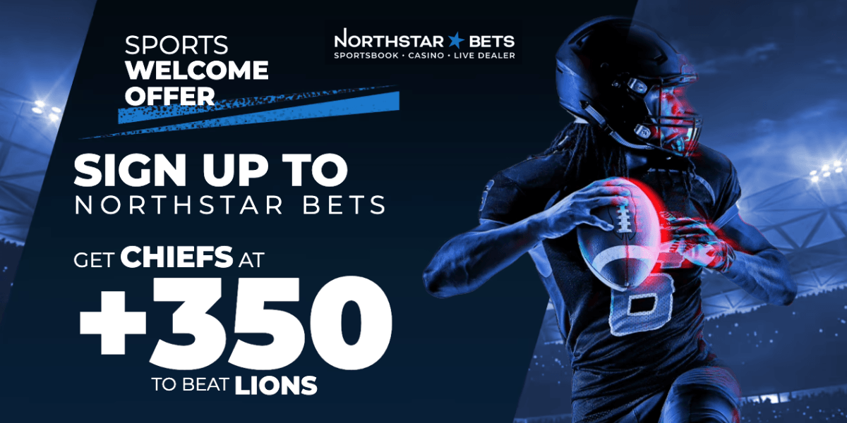 NFL Kickoff: Northstar Bet +350 Odds, Max stake $50 on Chiefs to Win NFL Kickoff: Northstar Bet +350 Odds, Max stake $50 on Chiefs to Win