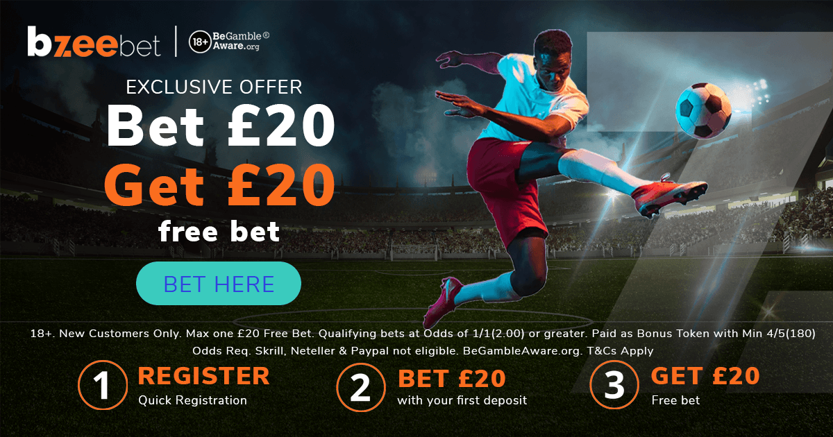 BzeeBet Welcome Offer: Bet £20 And Get £20 Free Bet BzeeBet Welcome Offer: Bet £20 And Get £20 Free Bet