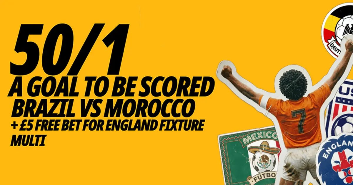 Betfair World Cup Offer: New Customers Can Get 50/1 On A Goal In Brazil Vs Morocco Betfair World Cup Offer: New Customers Can Get 50/1 On A Goal In Brazil Vs Morocco