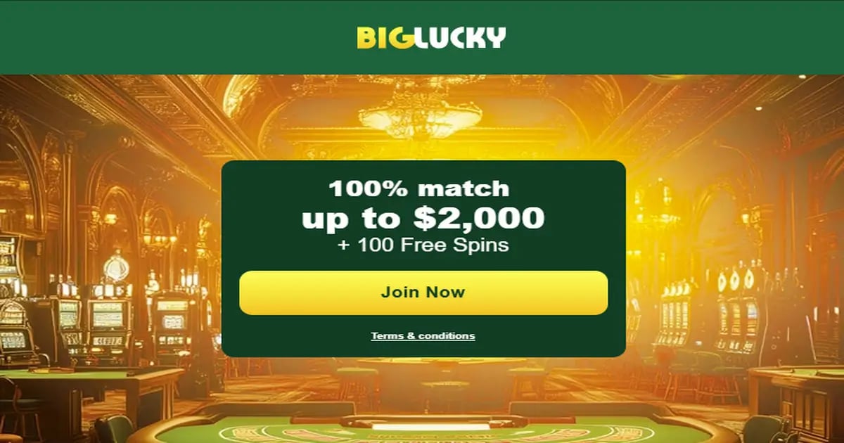 Exclusive: New Big Lucky Casino Offers Up to C$2,000 + 100 Free Spins Exclusive: New Big Lucky Casino Offers Up to C$2,000 + 100 Free Spins