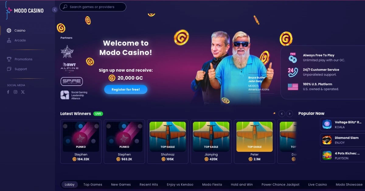Top 5 Social Casinos Like Modo.us Casino Top 5 Social Casinos Like Modo.us Casino