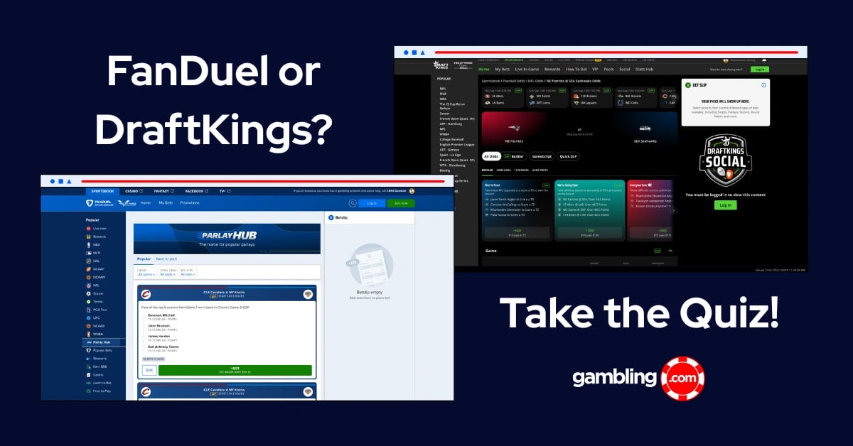 FanDuel vs DraftKings Quiz: Which Sportsbook Is Best for You? FanDuel vs DraftKings Quiz: Which Sportsbook Is Best for You?
