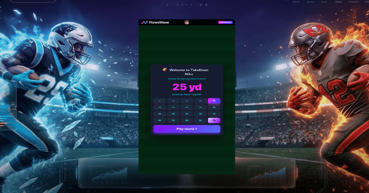 Flows Launches Free-To-Play NFL Crash Game TakeDown Flows Launches Free-To-Play NFL Crash Game TakeDown