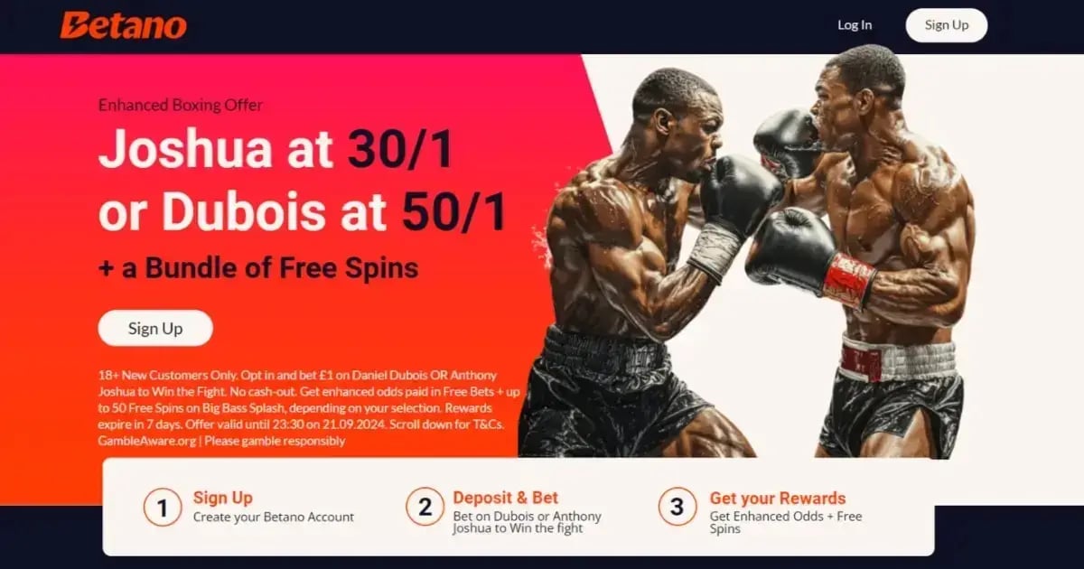 Back Anthony Joshua At 30/1 Or Daniel Dubois At 50/1 Back Anthony Joshua At 30/1 Or Daniel Dubois At 50/1