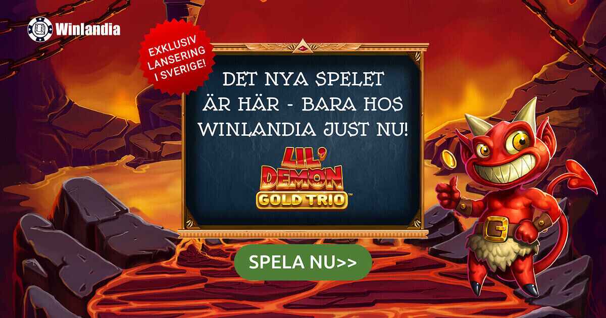 Gold Trio: Lil Demon slot – Exklusiv Spelnyhet hos Winlandia Gold Trio: Lil Demon slot – Exklusiv Spelnyhet hos Winlandia