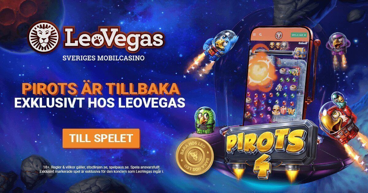 Pirots 4 - Spela exklusivt hos LeoVegas med ny välkomstbonus Pirots 4 - Spela exklusivt hos LeoVegas med ny välkomstbonus