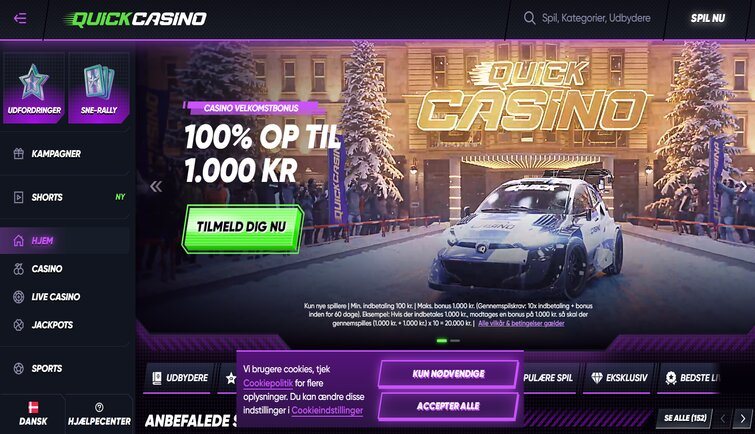 Quick Casino er lanceret i Danmark Quick Casino er lanceret i Danmark