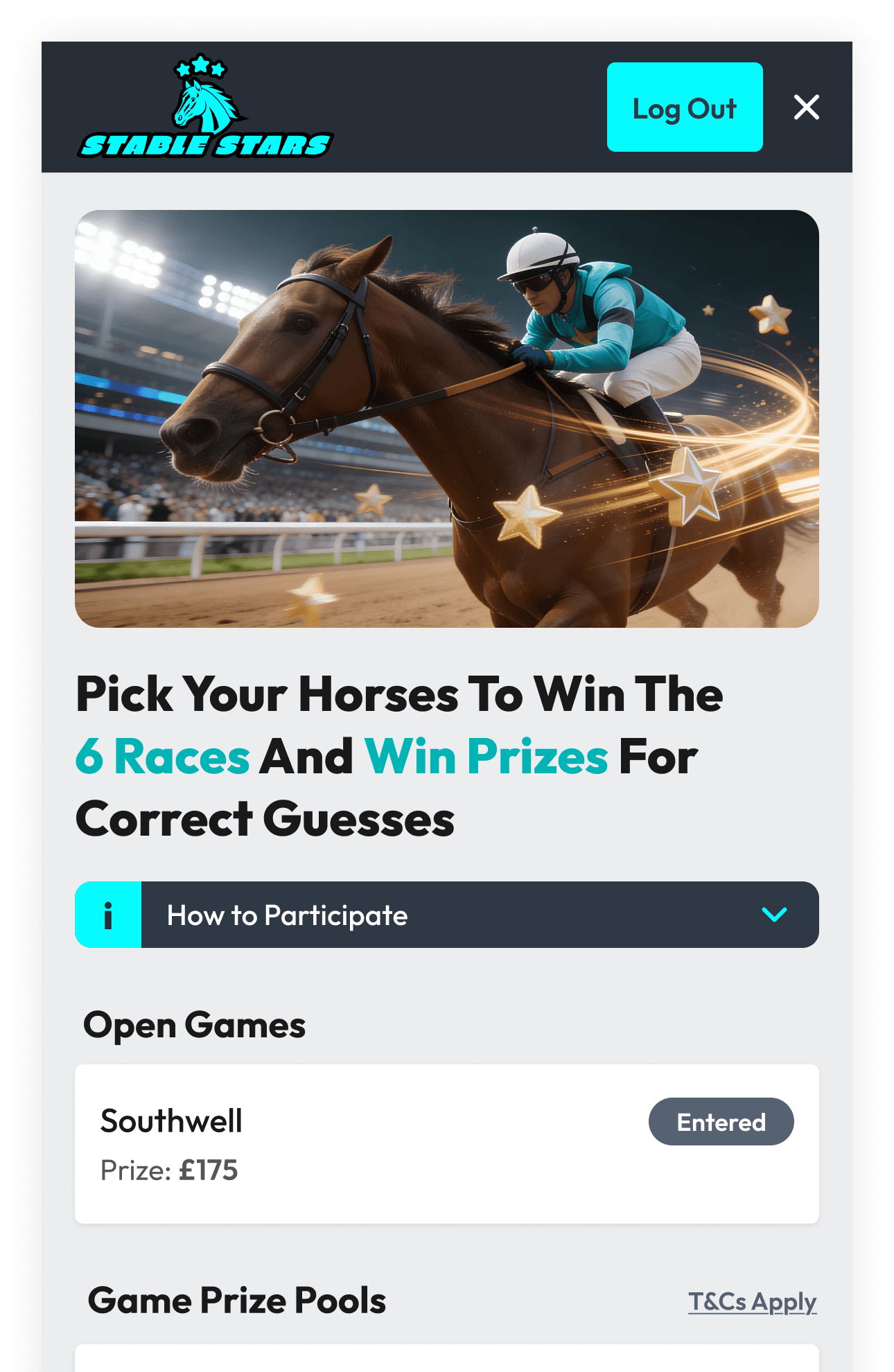 Stable Stars — pick your horses and climb the leaderboard
