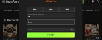 Betovo Casino Depositing Money