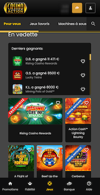 Casino Action mobile