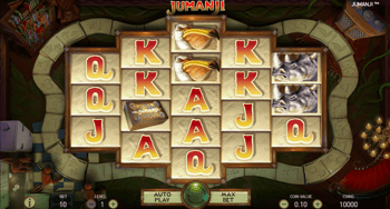 Jumanji slot machine screenshot