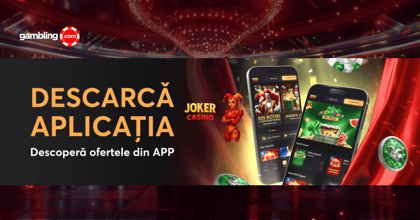 Joker Casino lansează aplicația de mobil cu 30 de rotiri gratuite