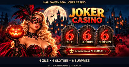 Halloween 666 la Joker Casino: 6 zile, 6 sloturi și 6 surprize până pe 31 octombrie