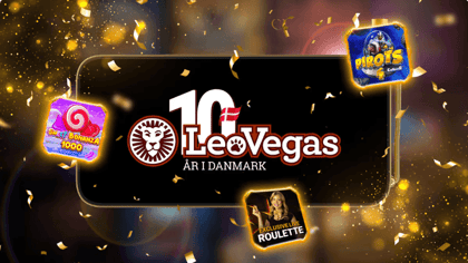 LeoVegas fejrer 10 år på det danske marked