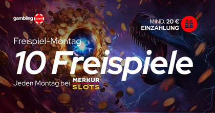 Merkur Slots: 10 Cash-Freispiele am Freispiel-Montag