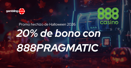 888casino Halloween: 20% de bono hasta 50€ con 888PRAGMATIC