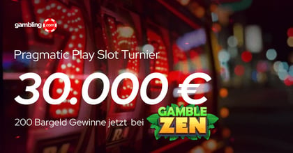 GambleZen Slot-Turnier: Bis zu 30.000 € Bargeld in der Rangliste gewinnen