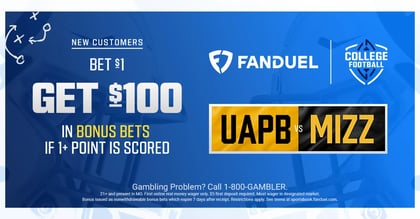 FanDuel Missouri Promo Code: Bet $1, Get $100 in Bonus Bets for Arkansas-Pine Bluff vs. Missouri