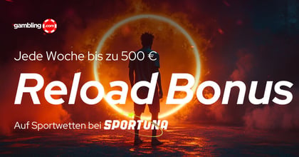 50 % Weekly Reload Sportwetten Bonus bei Sportuna