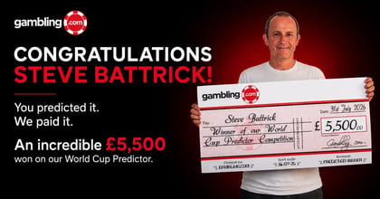 Steve Battrick Crowned Gambling.com World Cup Predictor Champion