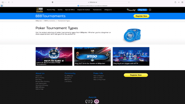 888Poker Tournament