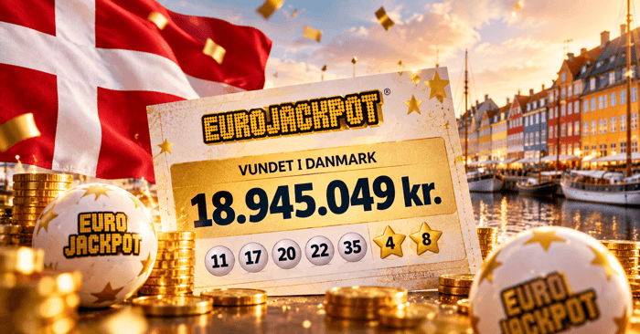 Dansker vinder næsten 19 millioner kroner i Eurojackpot