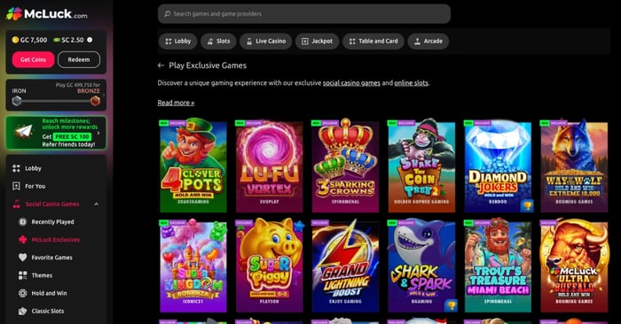 Top 5 Social Casinos Like McLuck