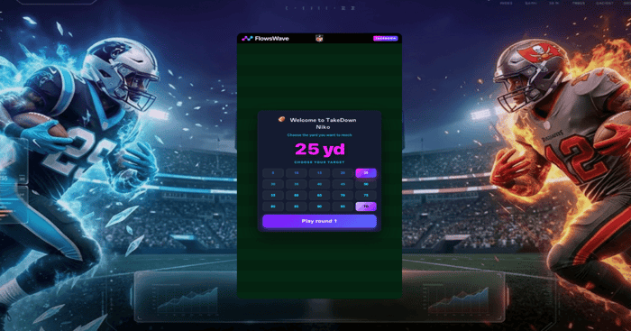 Flows Launches Free-To-Play NFL Crash Game TakeDown