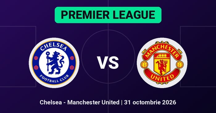 Pariuri Chelsea - Manchester United, ponturi Premier League 31 octombrie 2026