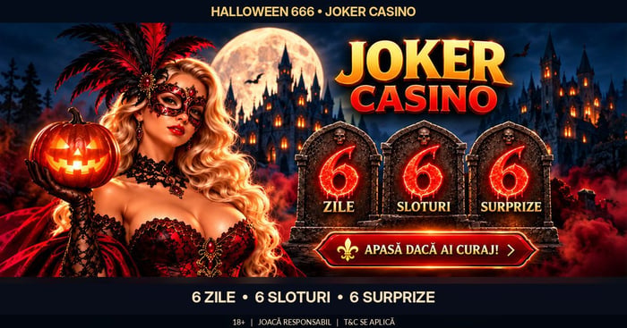 Halloween 666 la Joker Casino: 6 zile, 6 sloturi și 6 surprize până pe 31 octombrie