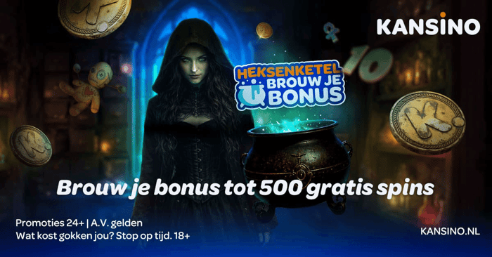 Kansino Heksenketel: dagelijks nieuwe Halloween-promoties met tot 500 gratis spins