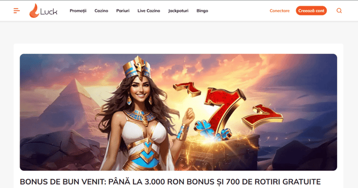 Luck cazino bonus de bun venit 2026