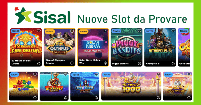 Sisal Slot: le Migliori e le Novità da Giocare con Bonus