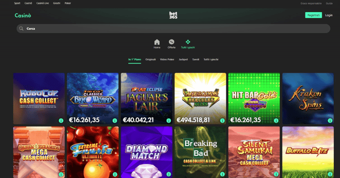 Bet365 Slot: le Migliori e le Novità da Giocare con Bonus